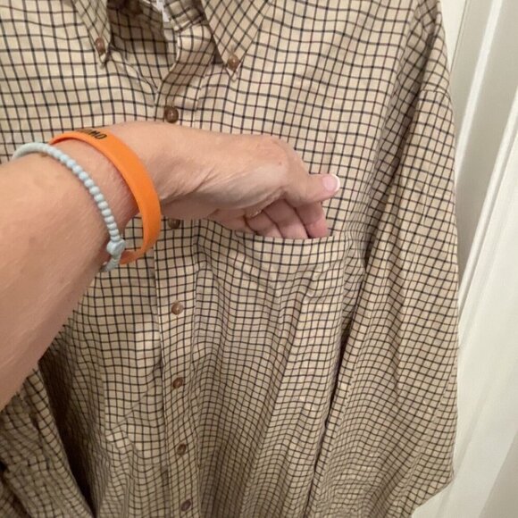 Brooks Brothers 346 The Original Polo Checkered Plaid Neutral Button DOWN Men XL - Picture 5 of 9